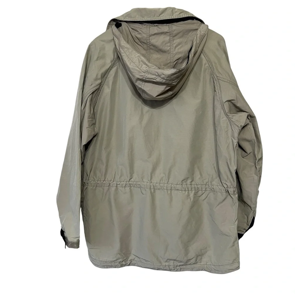 Vintage Timberland Men's Tan Hooded Rugged Weather Gear Core Jacket Size M